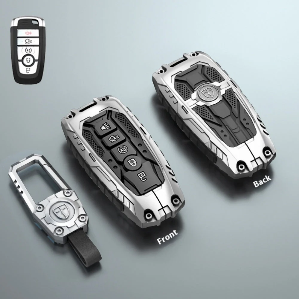 Ford Heavy-Duty Mecha Car Key Fob Case Cover For Mondeo, Focus, Mustang, Fusion, Raptor F-150, F-250, F-350, F-450, F-550, Edge, Explorer, Maverick - Image 6