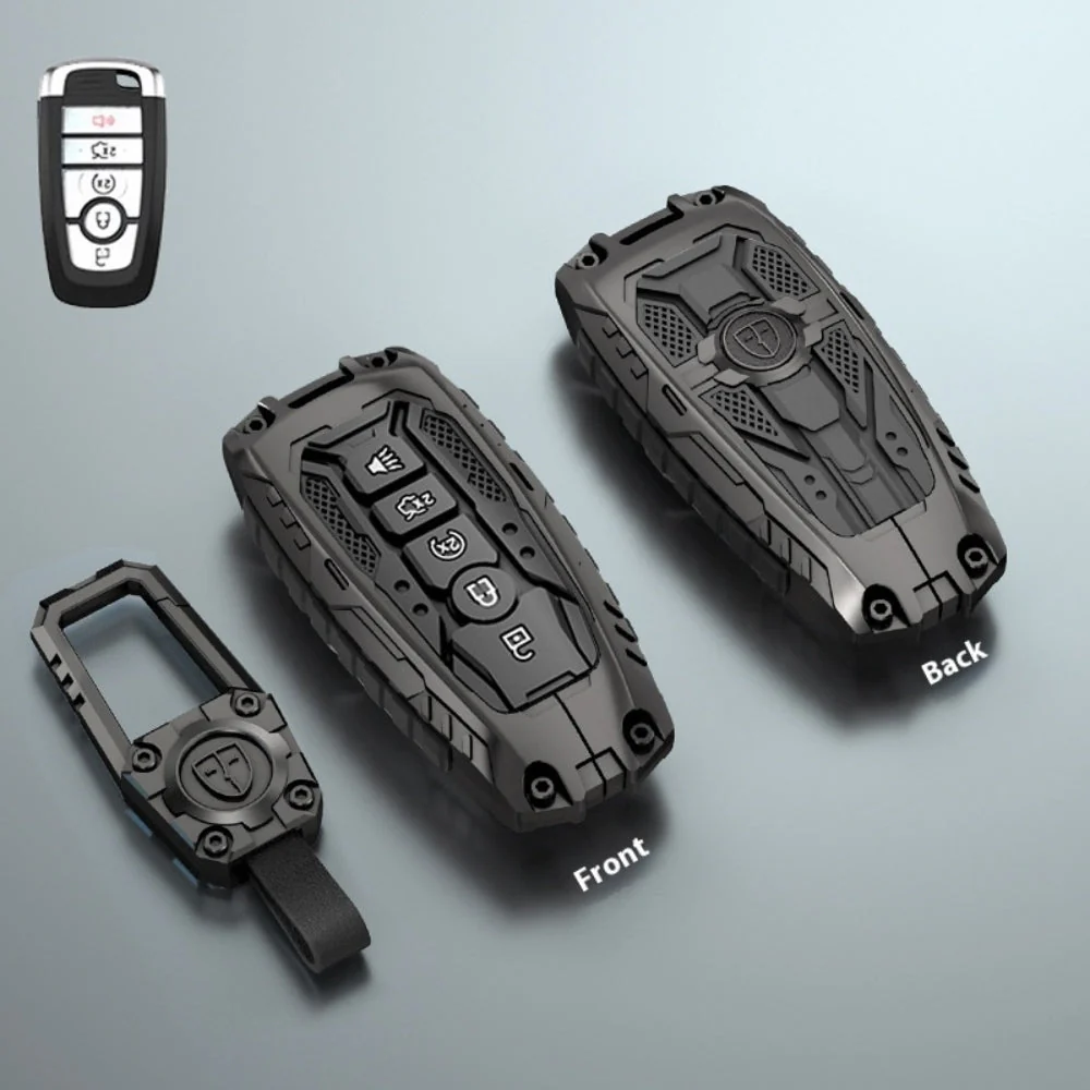 Ford Heavy-Duty Mecha Car Key Fob Case Cover For Mondeo, Focus, Mustang, Fusion, Raptor F-150, F-250, F-350, F-450, F-550, Edge, Explorer, Maverick - Image 7