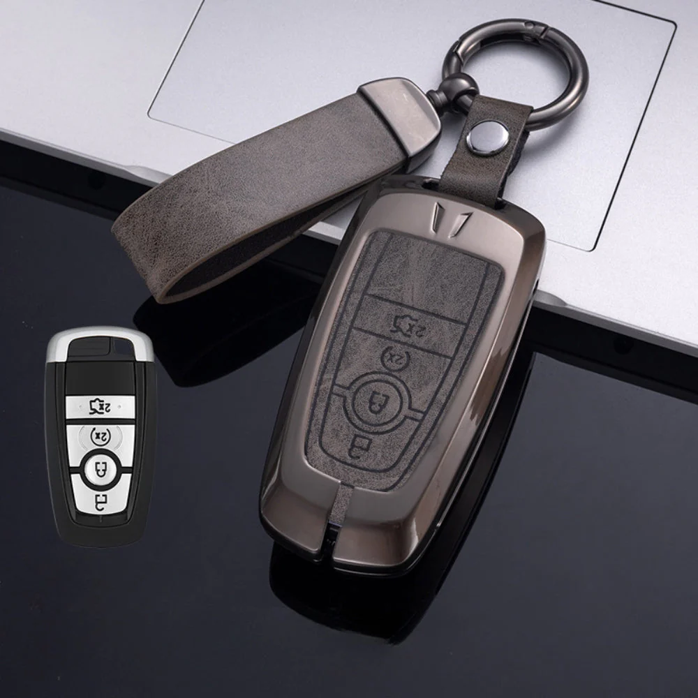 Ford Zinc Alloy Leather Folding Car Key Fob Case Cover For Ranger, Mustang, Everest, Escape, Puma, Transit, Focus, Fiesta, Ranger Raptor, Mondeo - Image 17