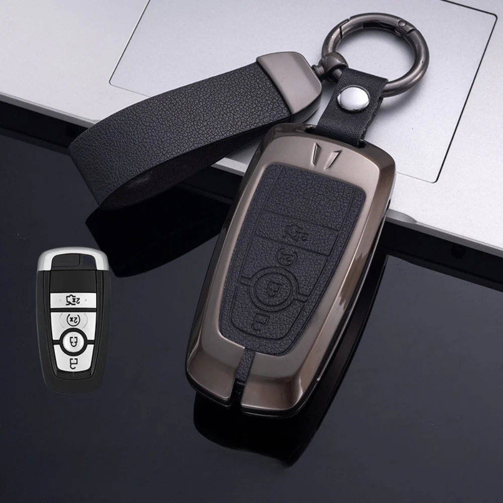 Ford Zinc Alloy Leather Folding Car Key Fob Case Cover For Ranger, Mustang, Everest, Escape, Puma, Transit, Focus, Fiesta, Ranger Raptor, Mondeo - Image 19
