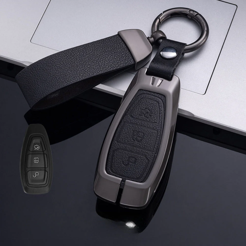 Ford Zinc Alloy Leather Folding Car Key Fob Case Cover For Ranger, Mustang, Everest, Escape, Puma, Transit, Focus, Fiesta, Ranger Raptor, Mondeo - Image 22