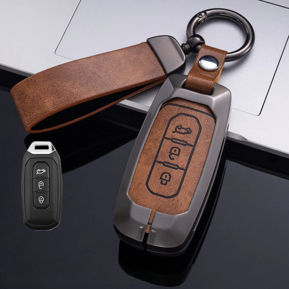 Ford Zinc Alloy Leather Folding Car Key Fob Case Cover For Ranger, Mustang, Everest, Escape, Puma, Transit, Focus, Fiesta, Ranger Raptor, Mondeo - Image 32