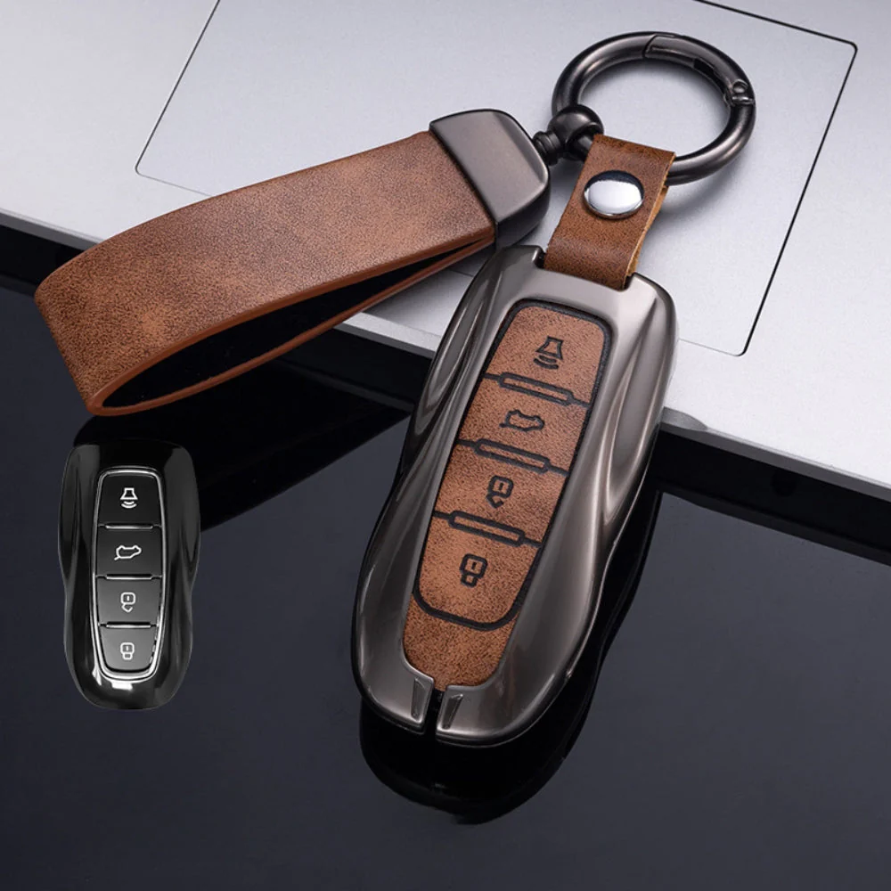 Ford Zinc Alloy Leather Folding Car Key Fob Case Cover For Ranger, Mustang, Everest, Escape, Puma, Transit, Focus, Fiesta, Ranger Raptor, Mondeo - Image 35