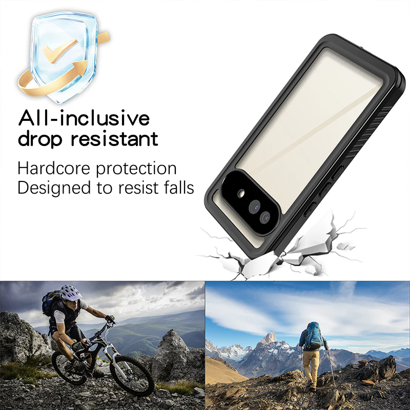 [FS Series] Google Pixel 9a - Redpepper Full Covered Waterproof Heavy Duty Tough Armor Case - Image 6
