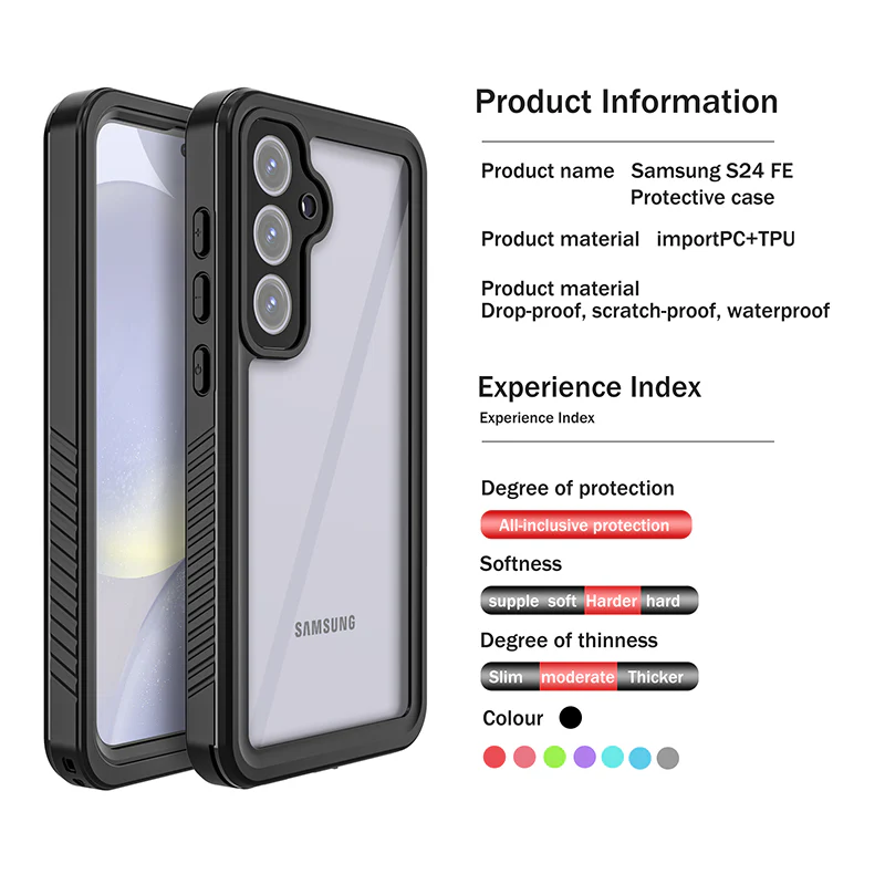 [FS Series] Samsung Galaxy S24 FE (SM-S721) - Redpepper IP68 Waterproof Heavy Duty Tough Armor Case - Image 10