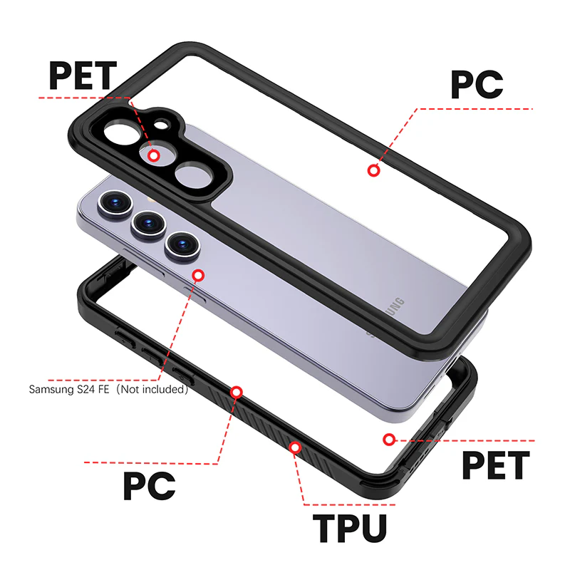 [FS Series] Samsung Galaxy S24 FE (SM-S721) - Redpepper IP68 Waterproof Heavy Duty Tough Armor Case - Image 6