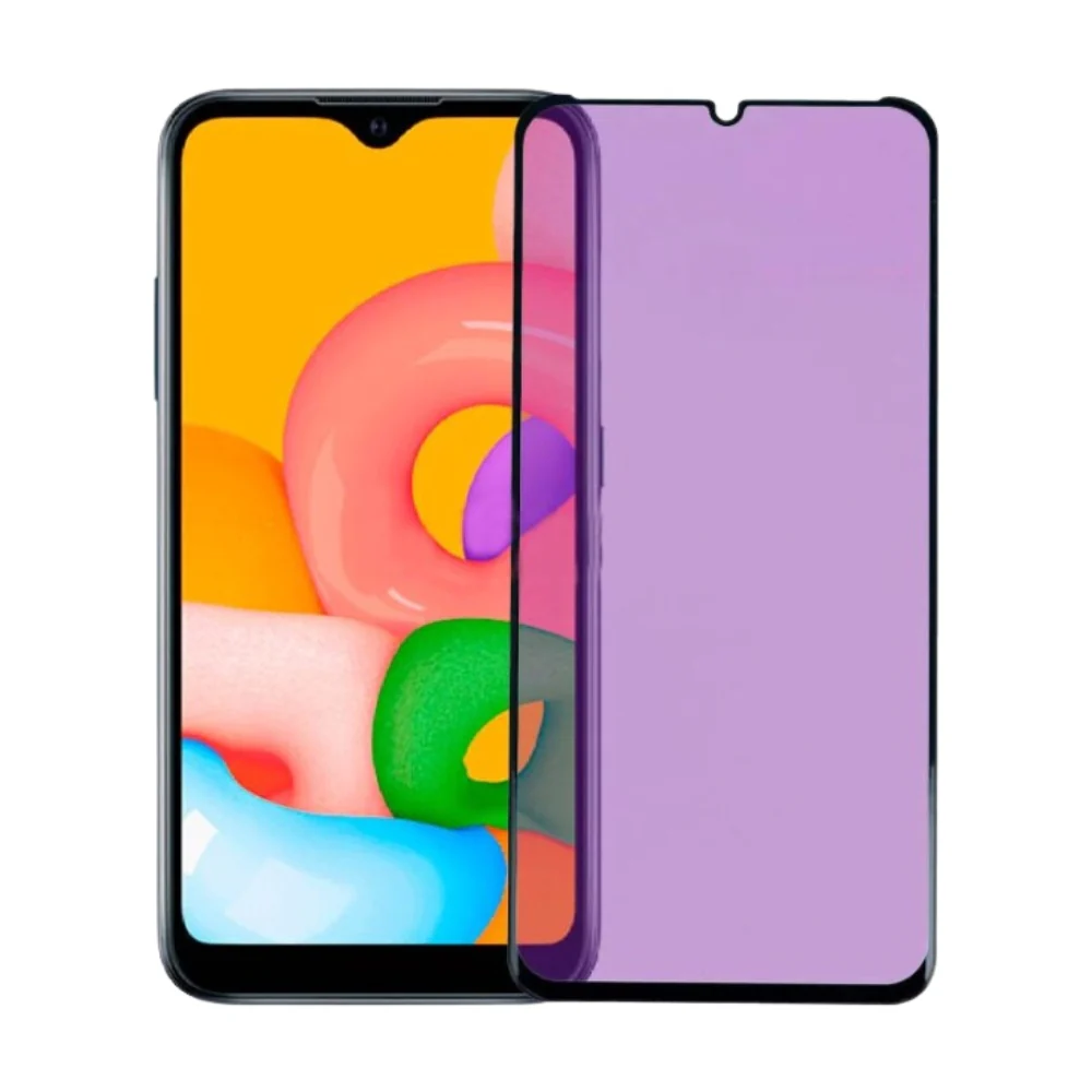 [Full Covered][Eyecare] Samsung Galaxy A01 (A015) - 9H Hardness Anti-Blue Light Tempered Glass Screen Protector