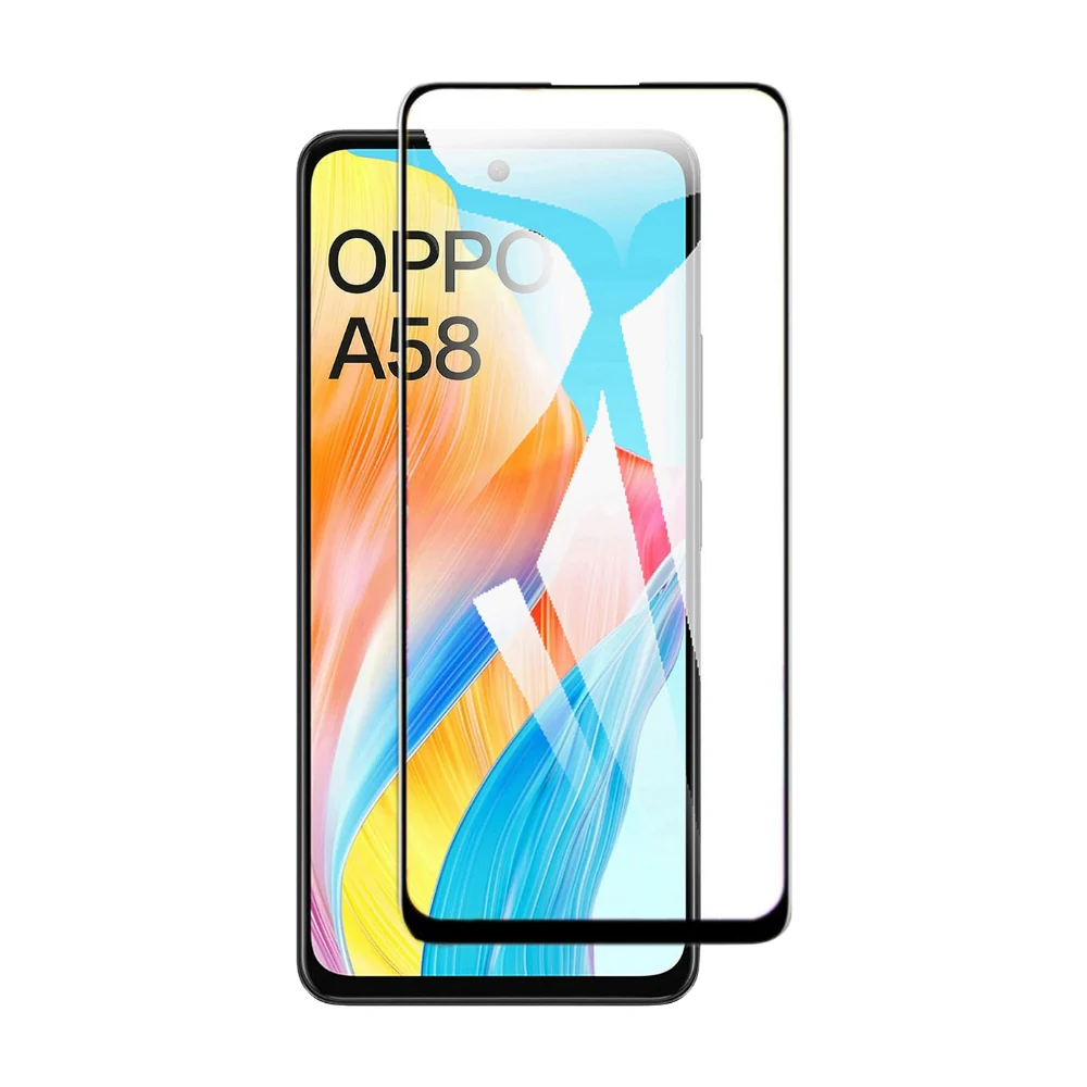 [Full Covered] OPPO A58 / A98 - 9H Hardness HD Tempered Glass Screen Protector