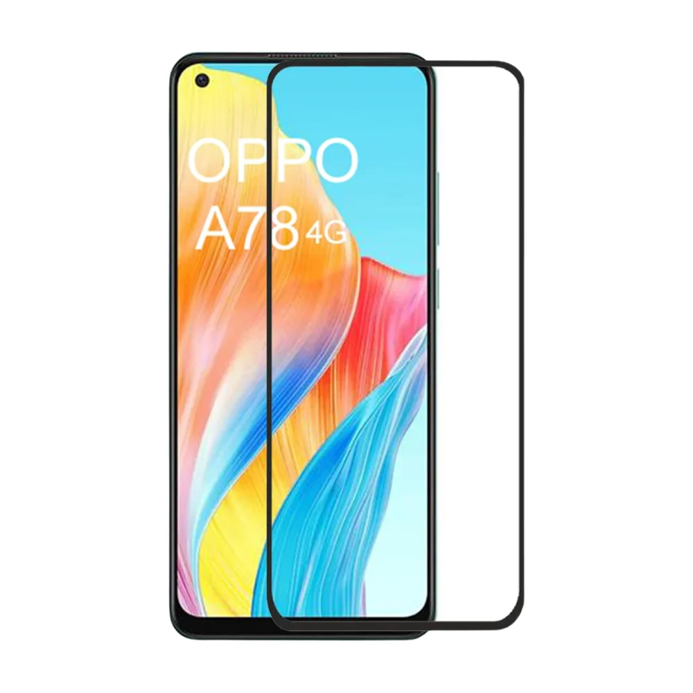 [Full Covered] OPPO A78 4G (CPH2565) - 9H Hardness HD Tempered Glass Screen Protector