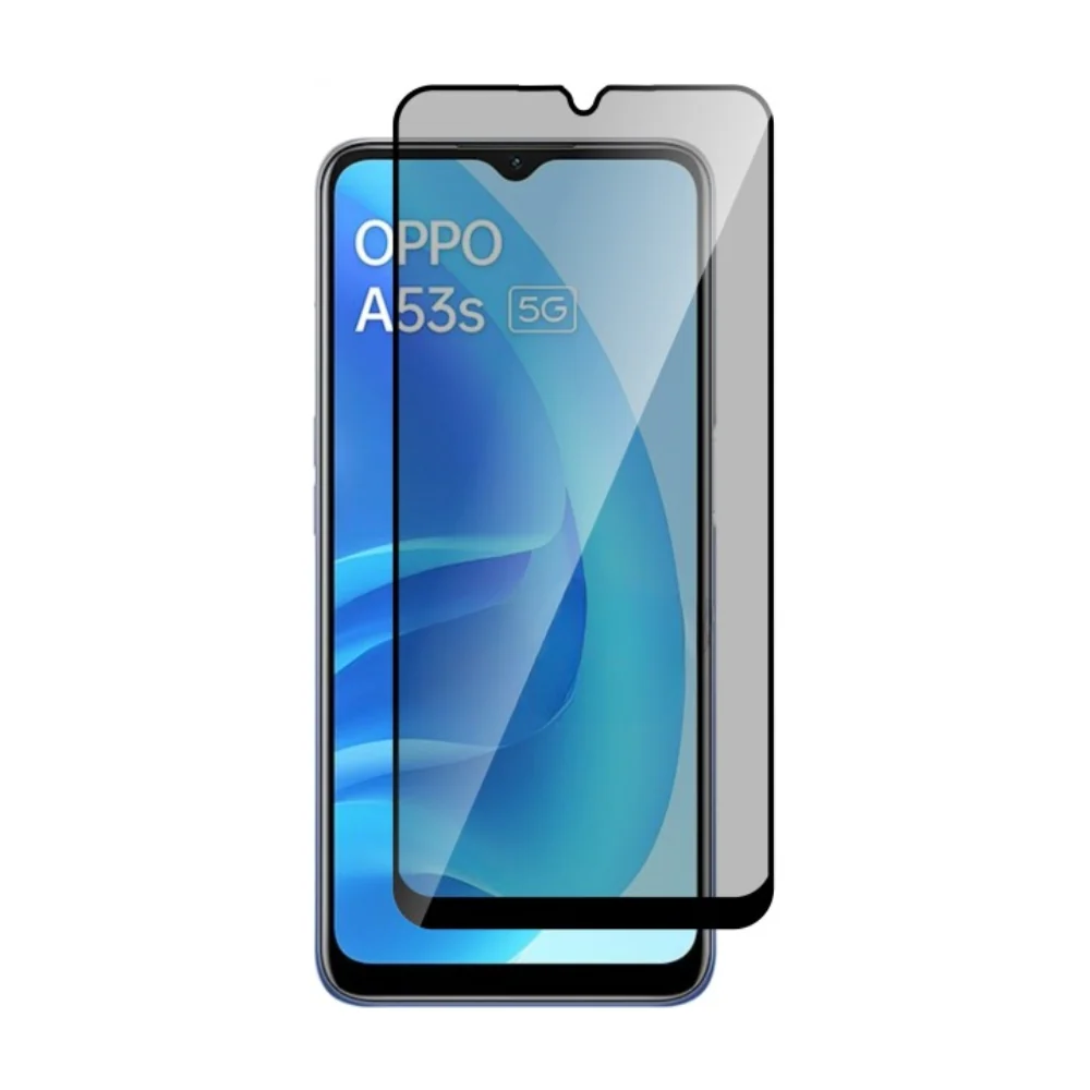 [Full Covered] [Privacy] OPPO A53s 5G 2021 (CPH2321) - 9H Hardness Anti-Spy Tempered Glass Screen Protector