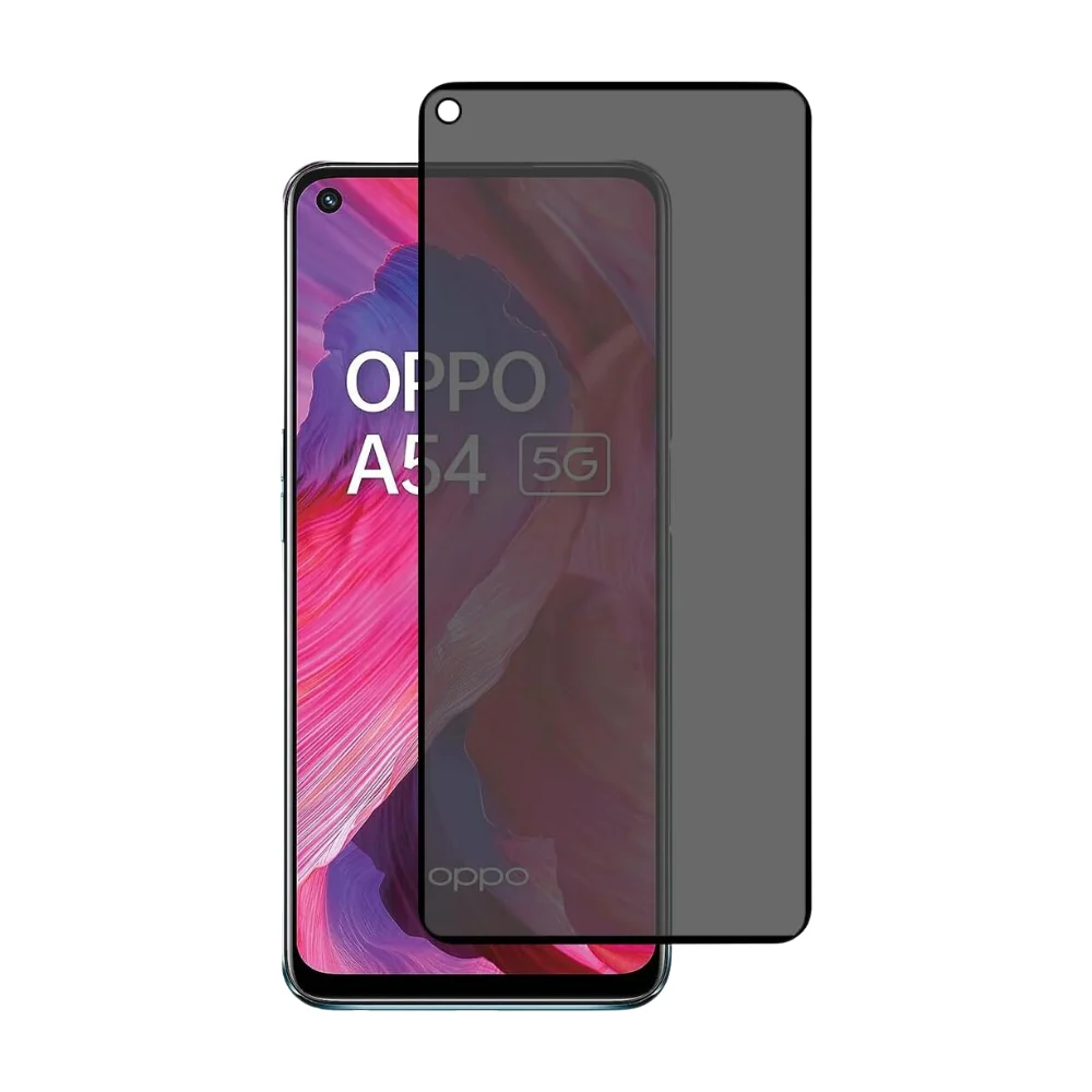 [Full Covered] [Privacy] OPPO A54 5G / A74 5G - 9H Hardness Anti-Spy Tempered Glass Screen Protector
