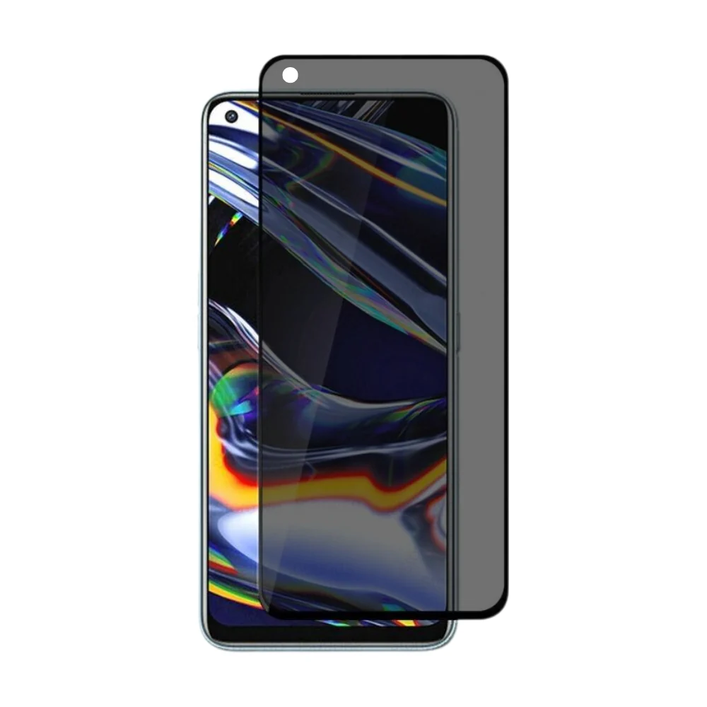 [Full Covered][Privacy] Realme Q5/Q3S/Q3T/V25/Realme 9 5G/9 PRO - 9H Hardness Anti-Spy Tempered Glass Screen Protector