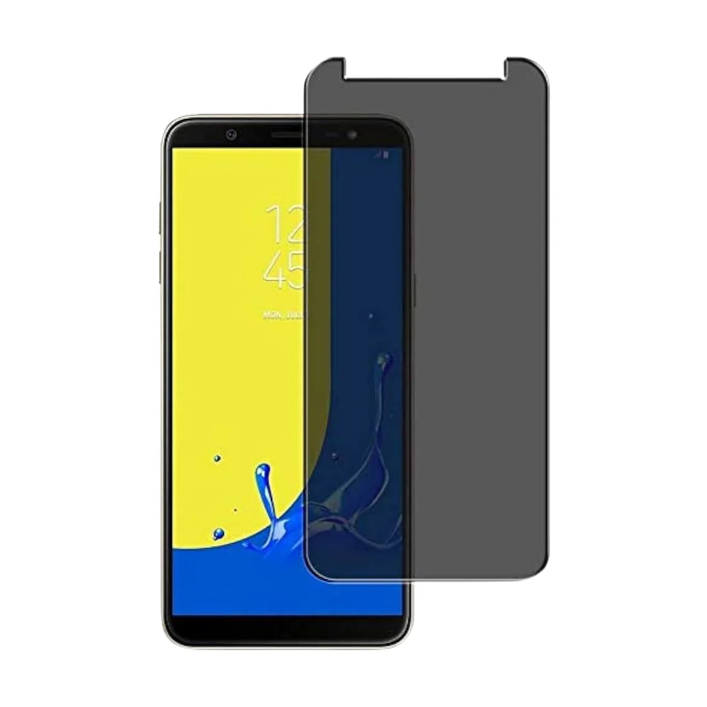 [Full Covered][Privacy] Samsung Galaxy J6 Plus 2018 (J610) - 9H Hardness Anti-Spy Tempered Glass Screen Protector