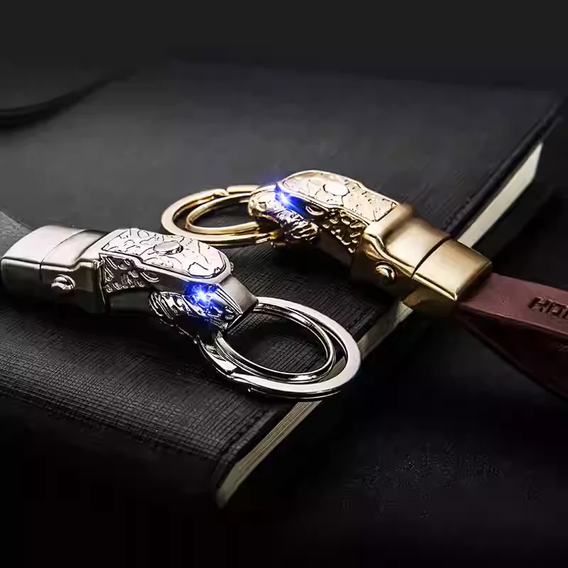 Genuine Leather Car Keychain – Premium Key Ring Chain for Men - Image 3