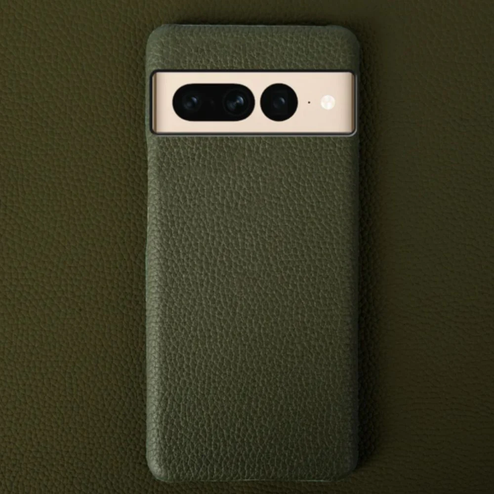 Google Pixel 7/7A/7 Pro - Premium Cowhide Drop Proof Genuine Leather Series Case - Image 11