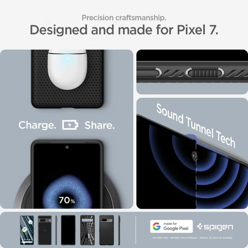 Google Pixel 7 - Shockproof Soft TPU Armor Slim Cover Essentials Series Case - Image 7