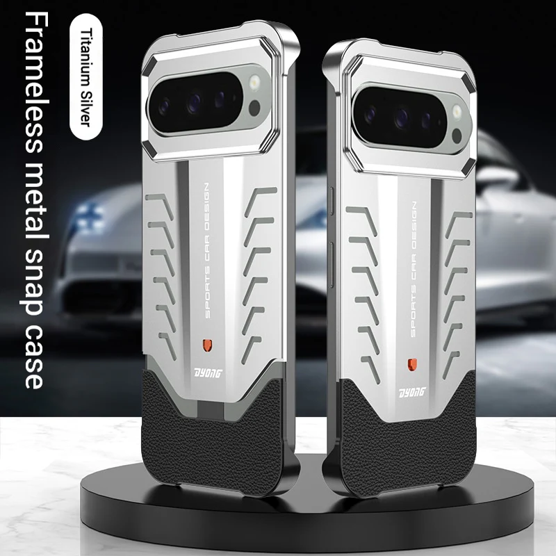 Google Pixel 9 & Pro - Borderless Aluminum Alloy Auto-Lock Cooling Phone Case - Image 8