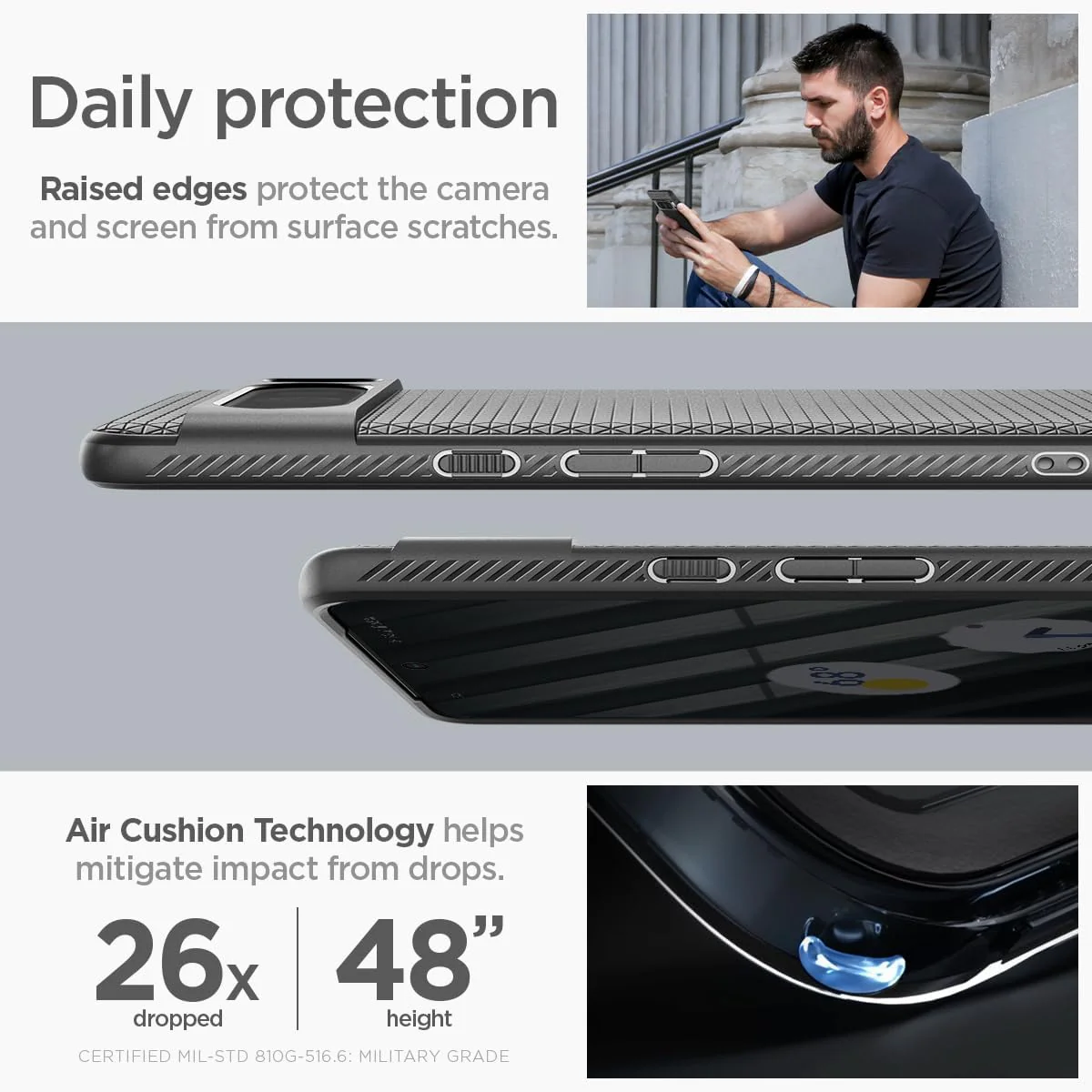 Google Pixel 8 & Pro - Spigen Soft TPU Liquid Silicone Air Armor Essentials Series Case - Image 7