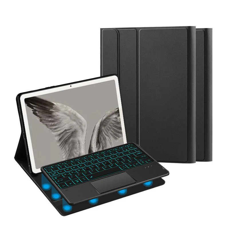 Google Pixel Tablet 2023 11" - PU Leather Magnetic Detachable Wireless Bluetooth Touch Backlit Keyboard Case
