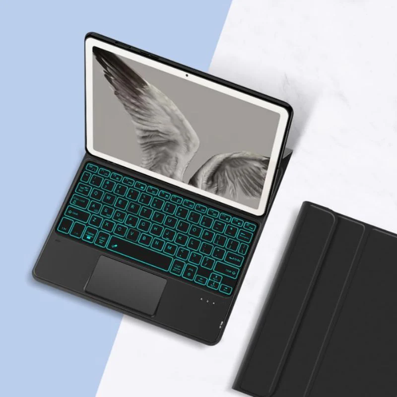 Google Pixel Tablet 2023 11" - PU Leather Magnetic Detachable Wireless Bluetooth Touch Backlit Keyboard Case - Image 6