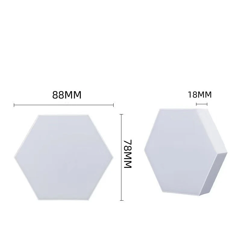 Hexagon RGB LED Smart Light Panels Punch-Free With App Control Gaming Lights Music Sync Hexagon Wall LED Lights DIY Geometry Ambience Lighting for Gaming Room Bedroom Streaming, 6 Panels - Image 9