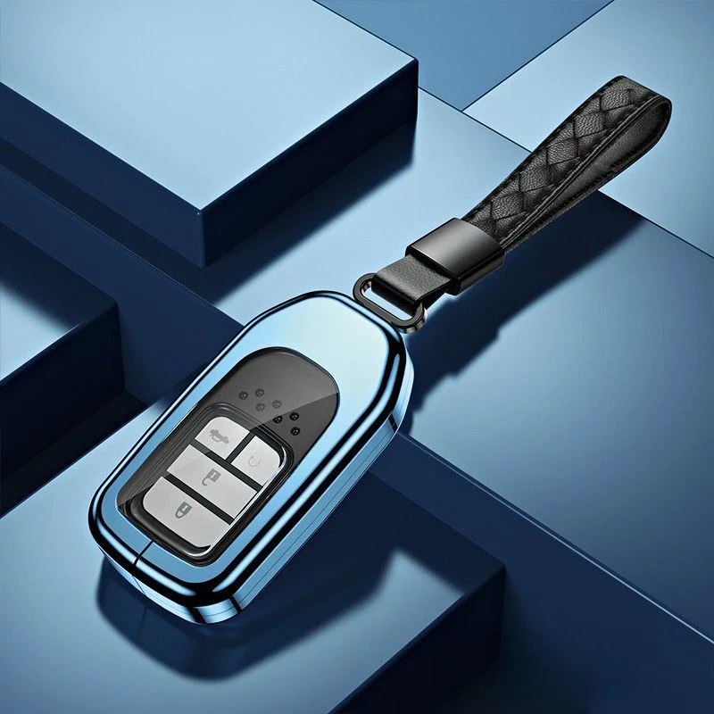 Honda Alloy + Dual TPU Film Protection Car Key Fob Case Cover For Civic, CR-V, Accord, HR-V, Fit, Insight, Odyssey - Image 10