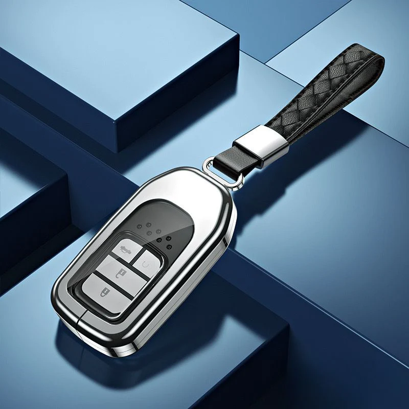 Honda Alloy + Dual TPU Film Protection Car Key Fob Case Cover For Civic, CR-V, Accord, HR-V, Fit, Insight, Odyssey - Image 8