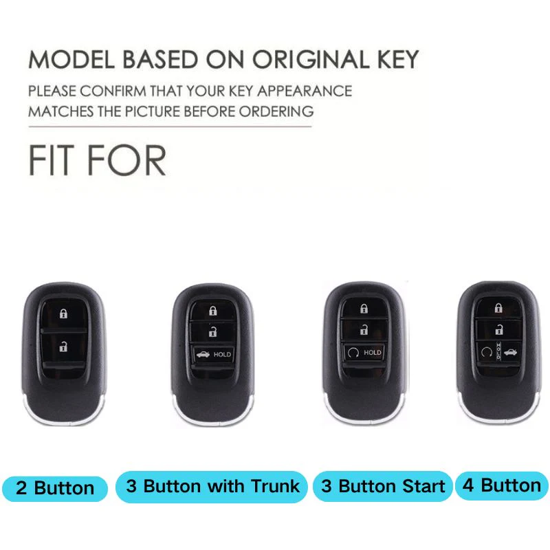 Honda Handcrafted Genuine Leather Car Key Fob Case Cover For CR-V, Accord, Civic, HR-V, Pilot - Image 10