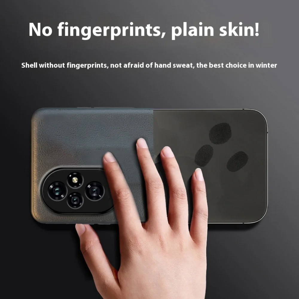 Honor 200/Pro - Matte Leather Full Cover Shockproof Protective Case - Image 7