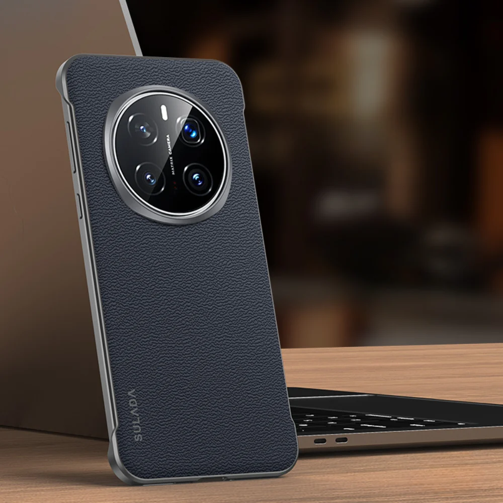 Honor Magic7/Pro - Genuine Leather Frameless Protective Case - Image 3