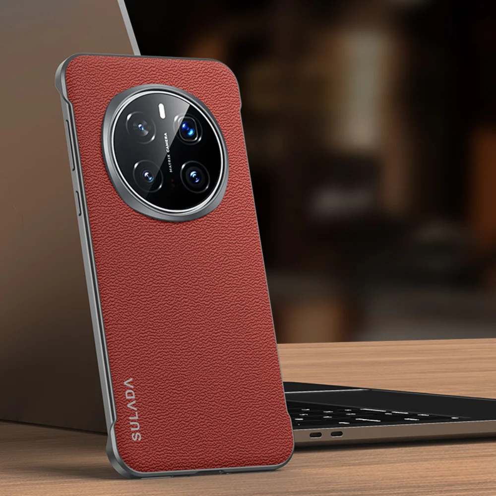 Honor Magic7/Pro - Genuine Leather Frameless Protective Case - Image 6