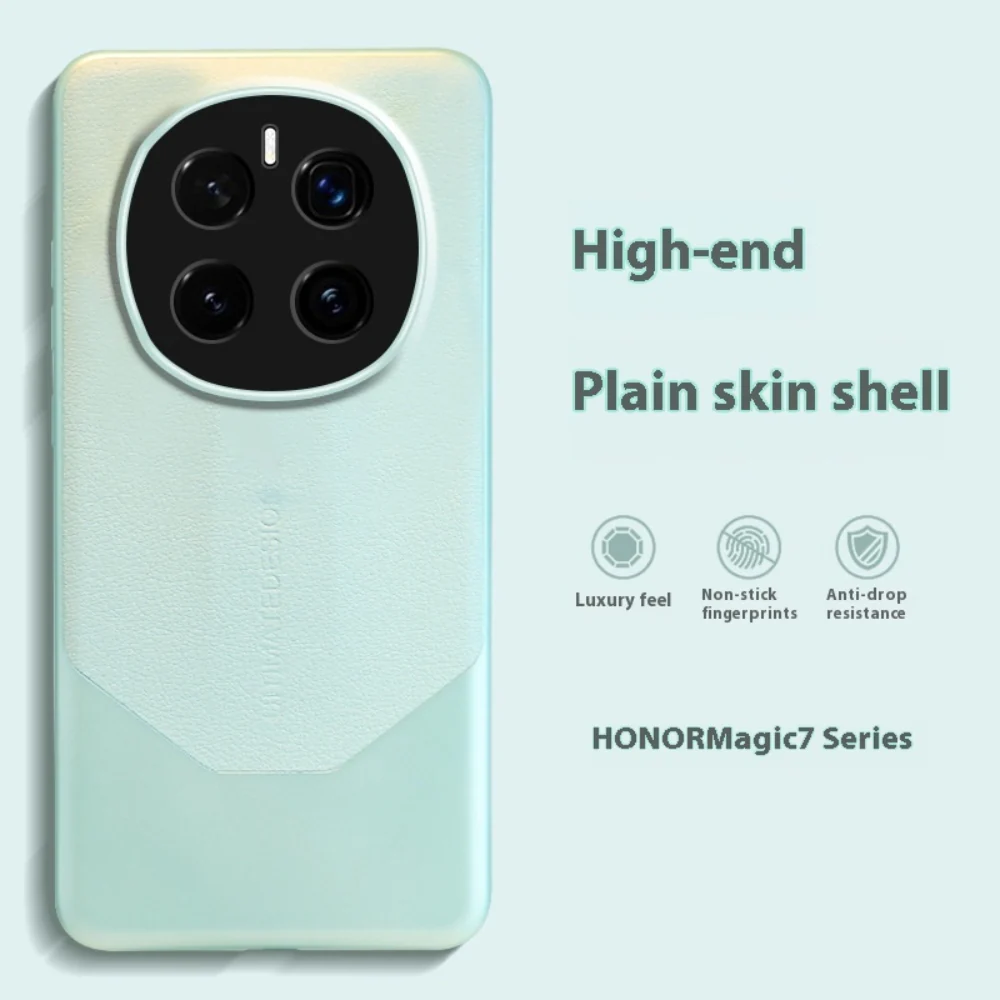 Honor Magic6/Pro - Matte Leather Full Cover Shockproof Protective Case - Image 3