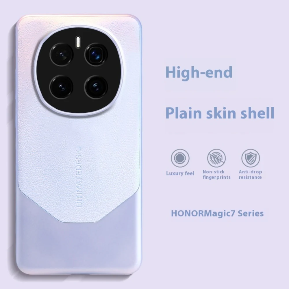 Honor Magic6/Pro - Matte Leather Full Cover Shockproof Protective Case - Image 4
