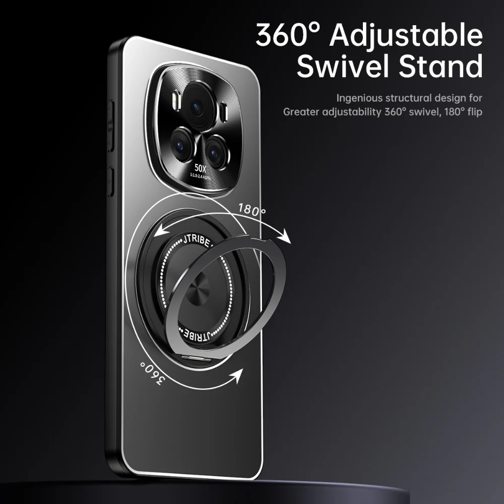 Honor Magic6/Pro - Rotating Holder Frosted Metal Phone Case - Image 6