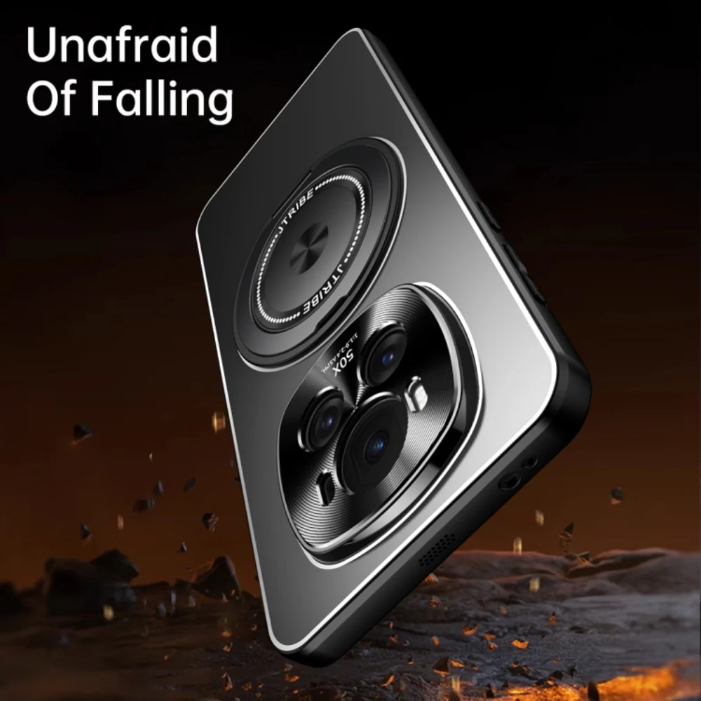 Honor Magic6/Pro - Rotating Holder Frosted Metal Phone Case - Image 8