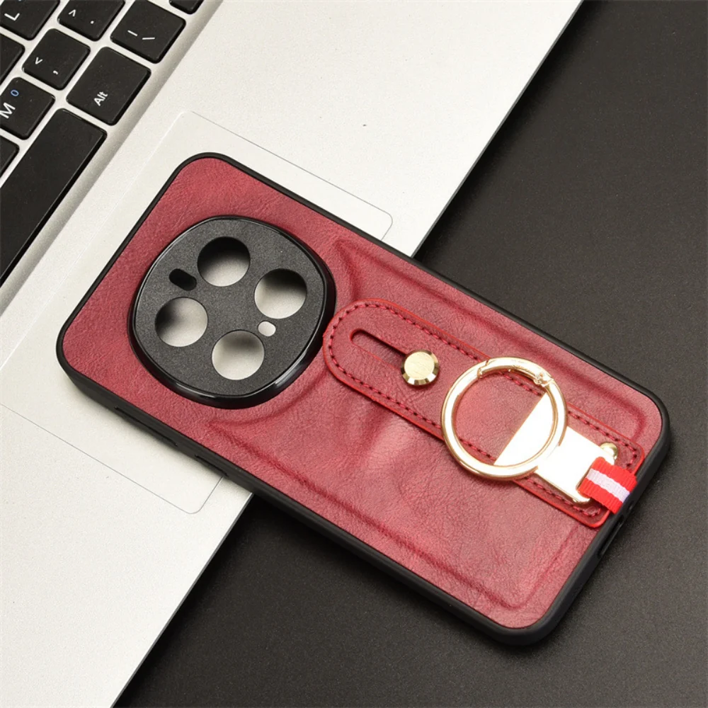 Honor Magic7/Pro - Wristband Leather Back Phone Case - Image 11