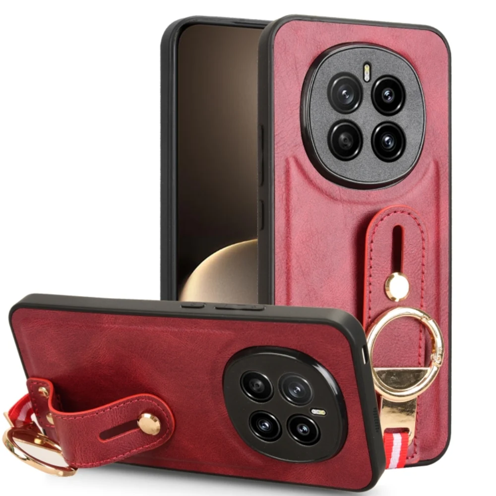 Honor Magic7/Pro - Wristband Leather Back Phone Case - Image 5