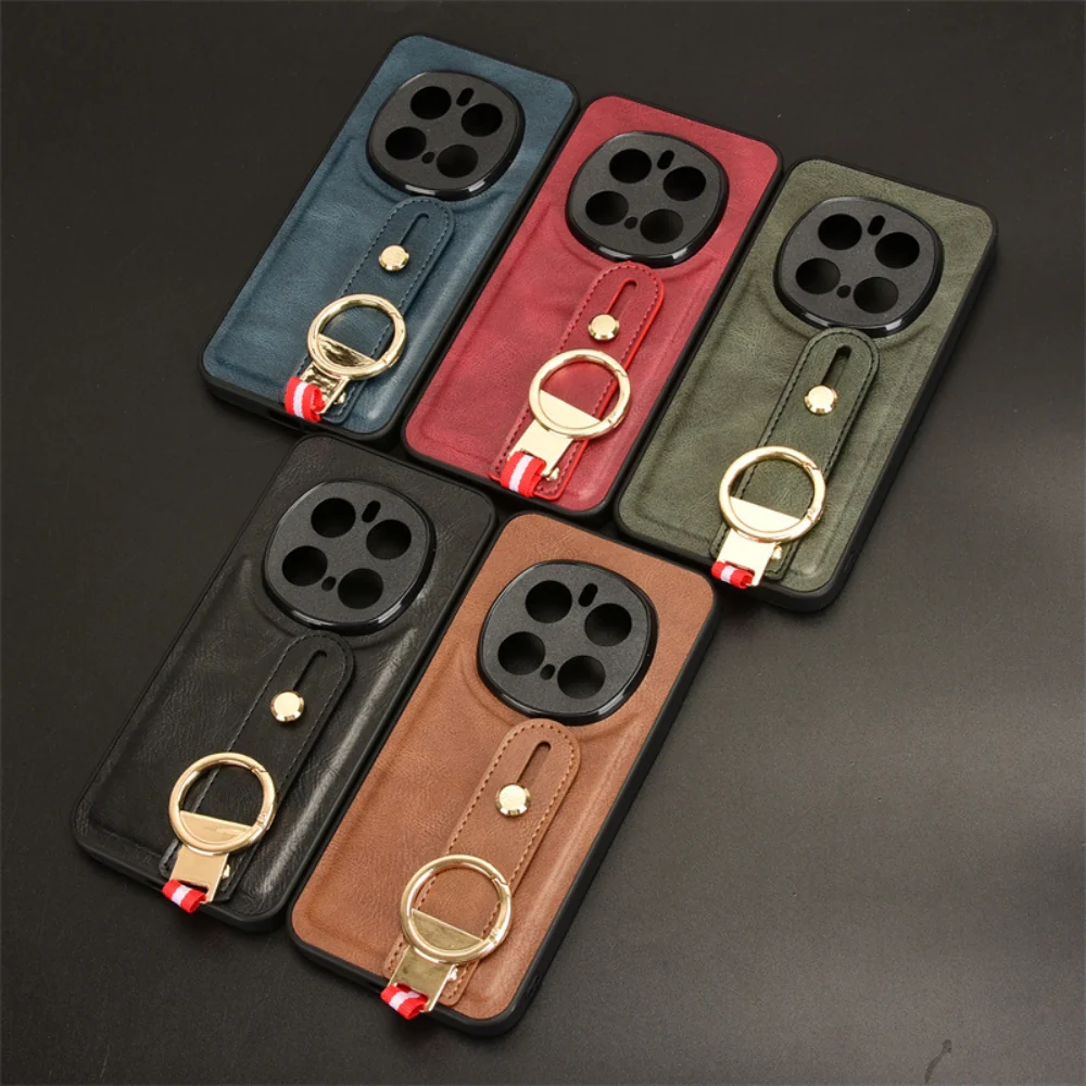 Honor Magic7/Pro - Wristband Leather Back Phone Case - Image 7