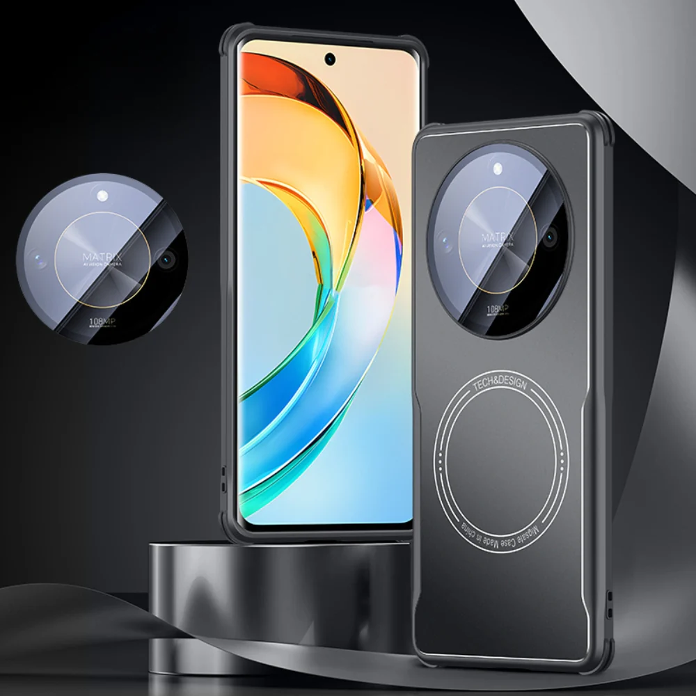Honor X60/Pro - PC Material Transparent Lens Cover Shockproof Protective Case - Image 2