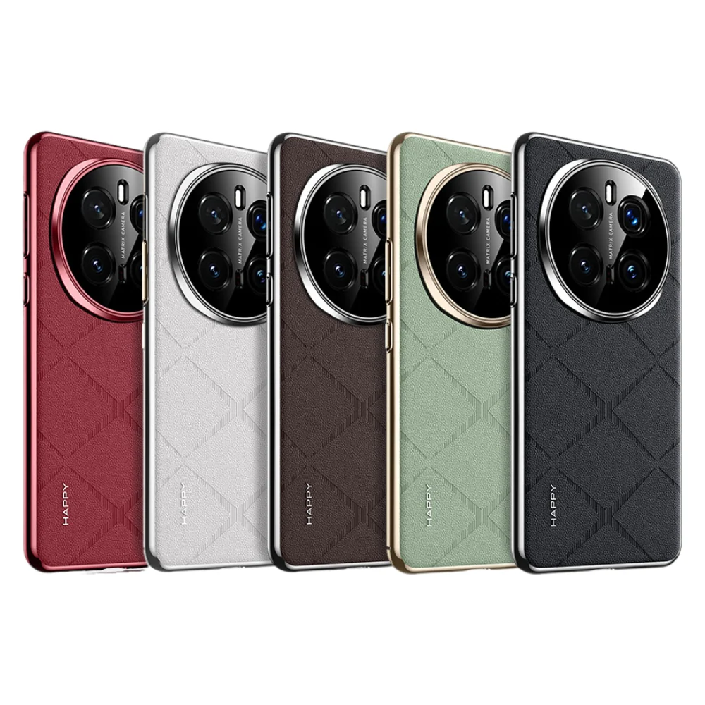 Honor Magic7/Pro - Plain Leather PC Phone Case