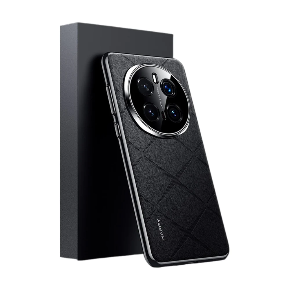 Honor Magic7/Pro - Plain Leather PC Phone Case - Image 2