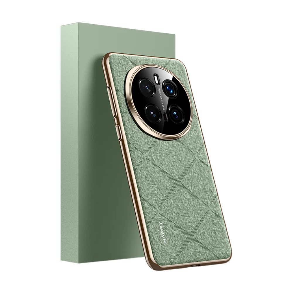 Honor Magic7/Pro - Plain Leather PC Phone Case - Image 3