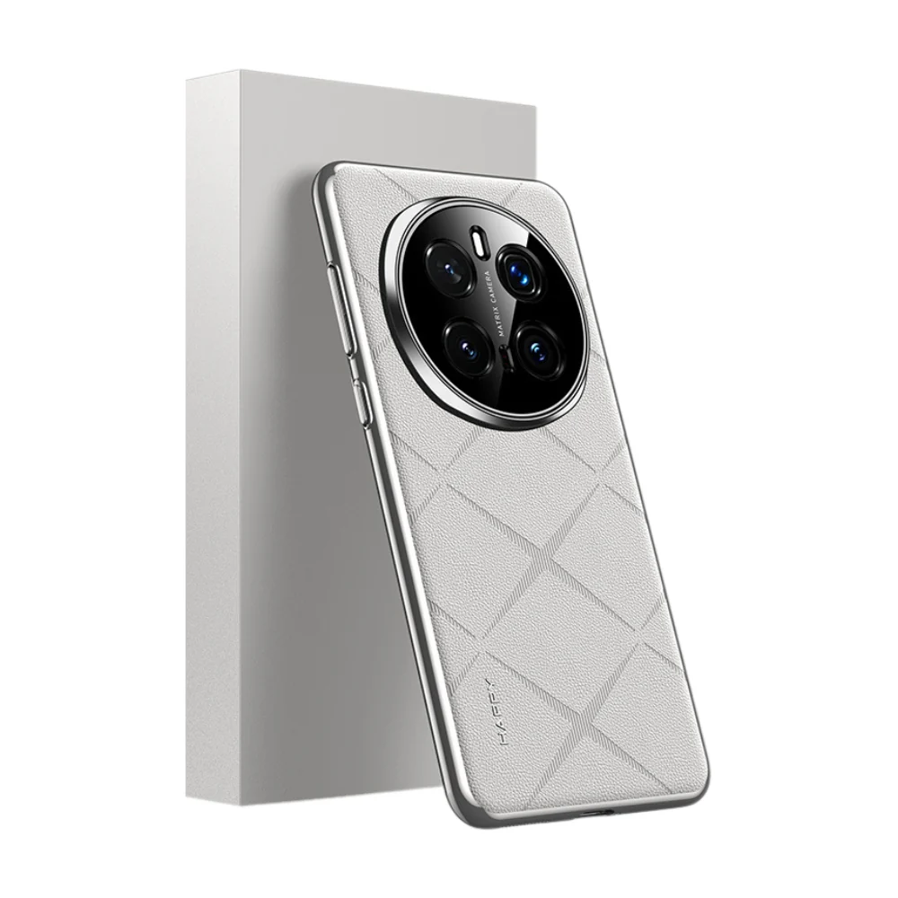 Honor Magic7/Pro - Plain Leather PC Phone Case - Image 5