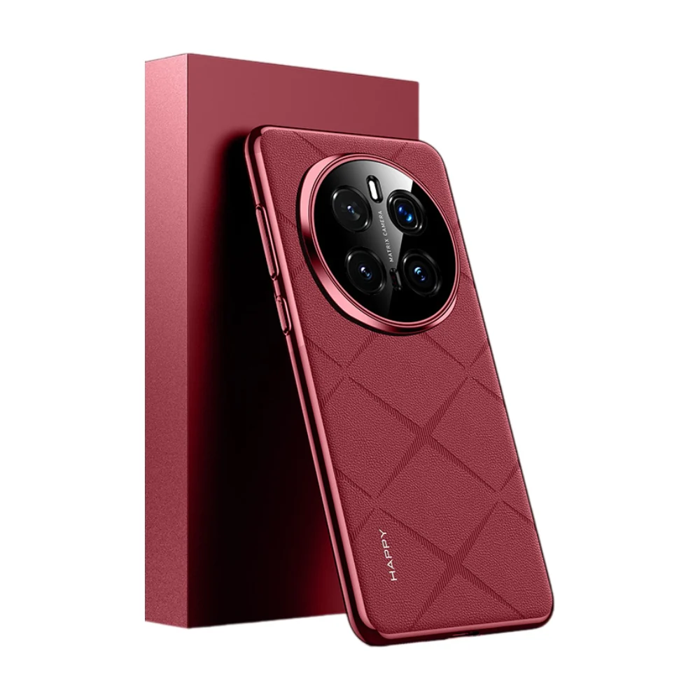 Honor Magic7/Pro - Plain Leather PC Phone Case - Image 6