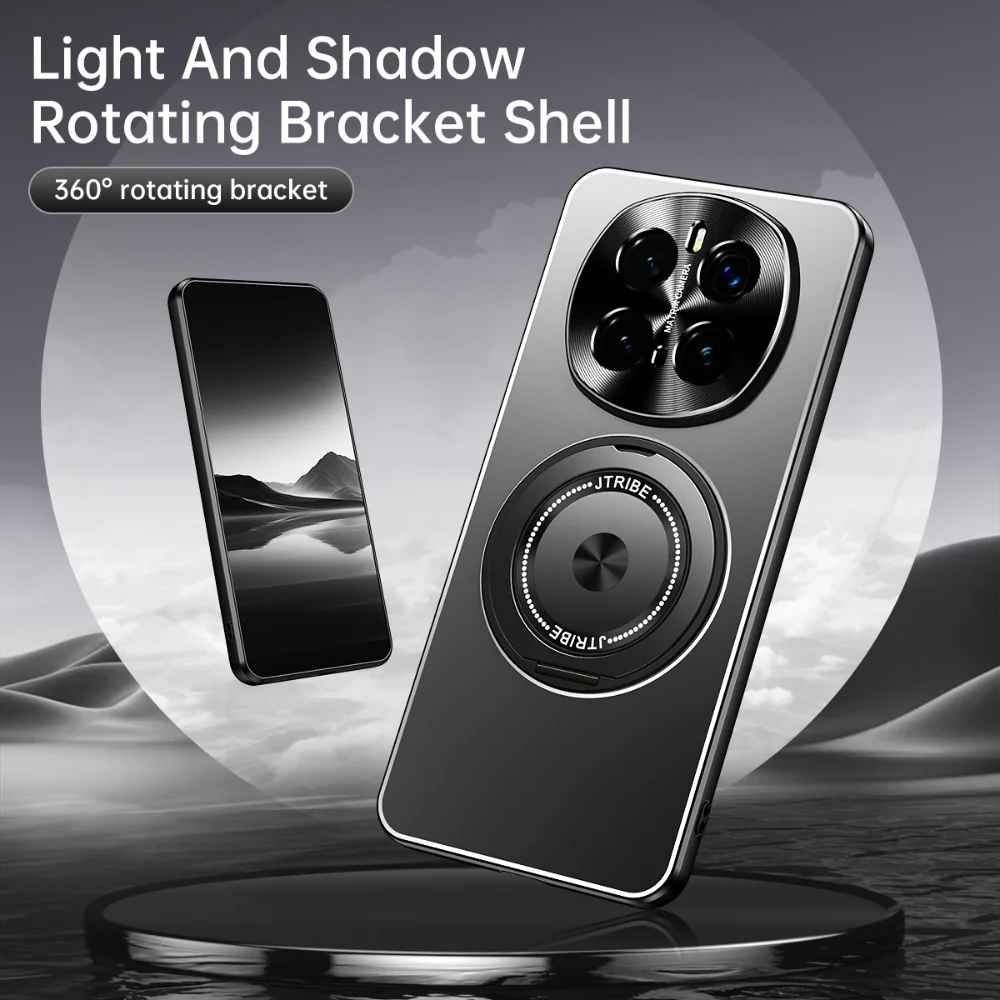 Honor 200/Pro - Rotating Holder Frosted Metal Phone Case - Image 5
