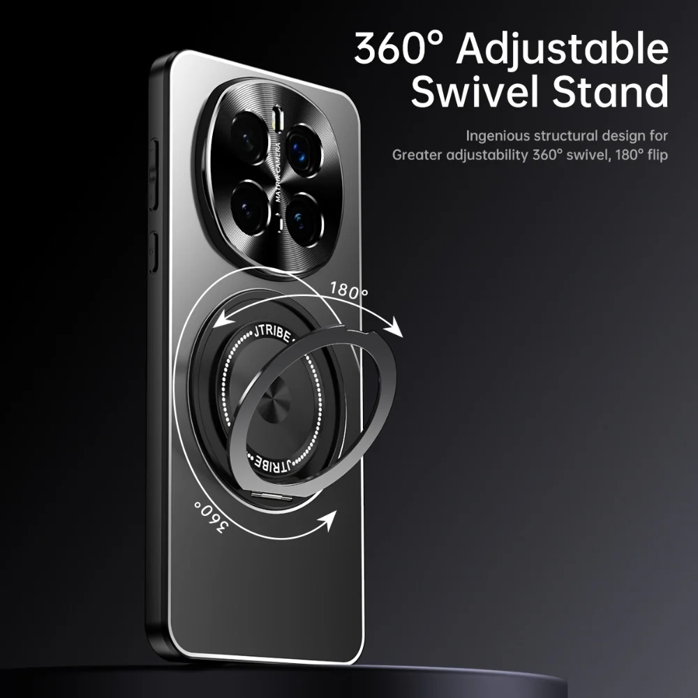 Honor 200/Pro - Rotating Holder Frosted Metal Phone Case - Image 6