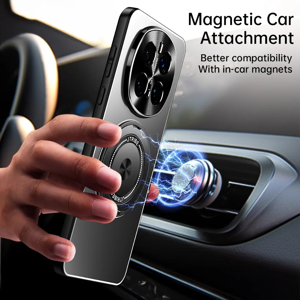 Honor 200/Pro - Rotating Holder Frosted Metal Phone Case - Image 7