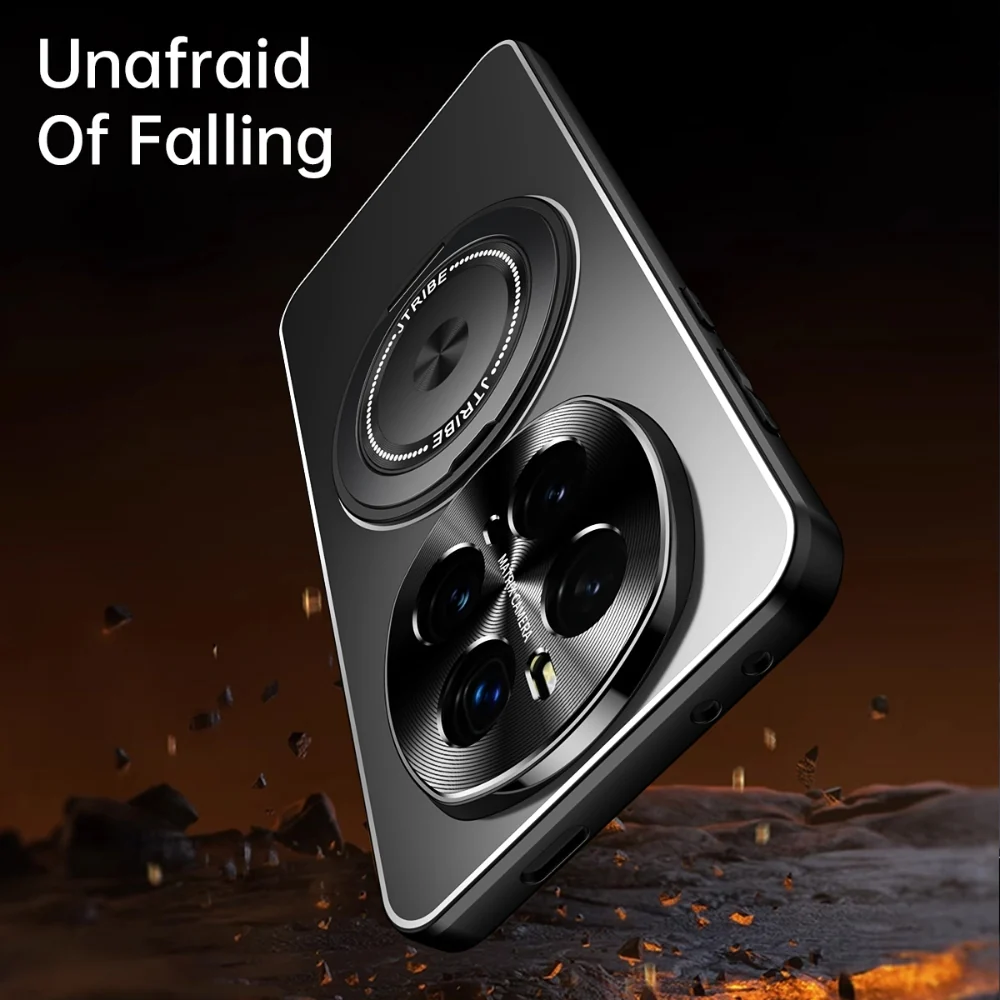 Honor 200/Pro - Rotating Holder Frosted Metal Phone Case - Image 8