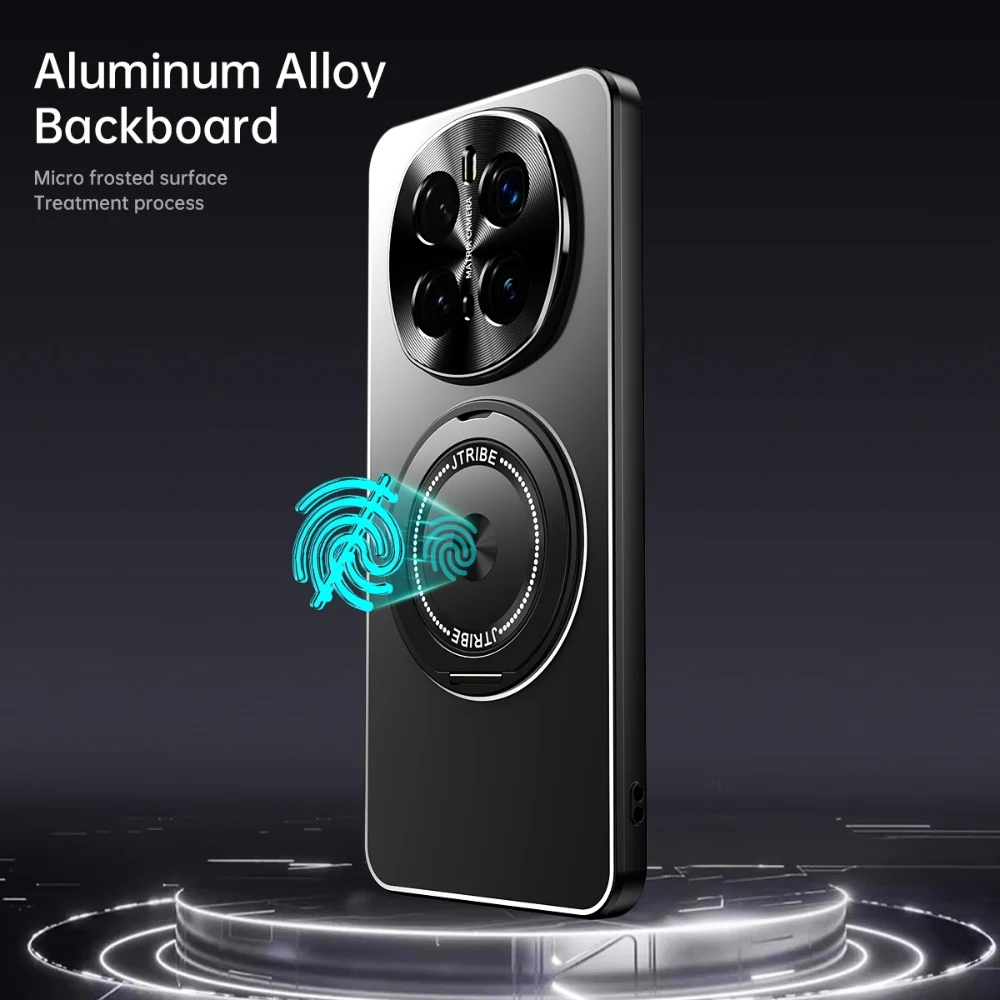 Honor 200/Pro - Rotating Holder Frosted Metal Phone Case - Image 9