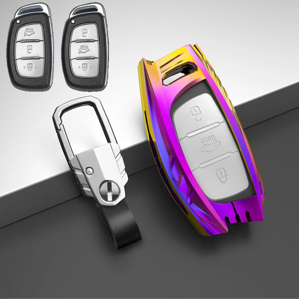 Hyundai Zinc Alloy Car Key Fob Protective Case Cover For Tucson, Sonata Fe, Creta, Ix25, Ix35, Ix45, Verna, Solaris, Mistra, Elantra, Accent - Image 7
